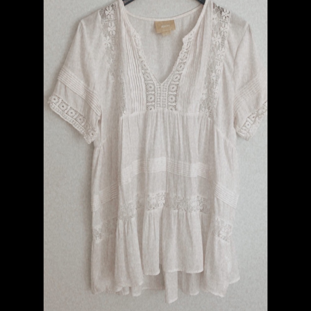 White simple tunic